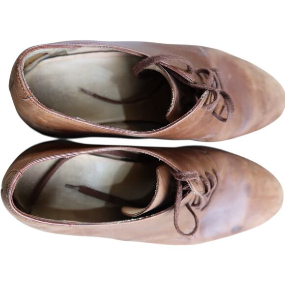 Polo Ralph Lauren Men's Derby Brown Leather Dress Shoes 11.5D W9 - Picture 4 of 9